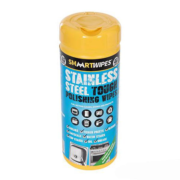Stainless Steel Tough Polishing Wipes 40pcs SMAART WIPES