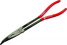 Long-reach snipe nose pliers, bent 35° 280 mm