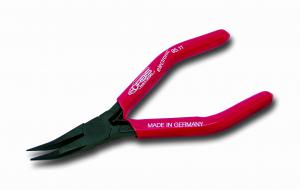 Electronic Snipe nose pliers - bent 30° 130 mm