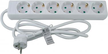 Extension socket SCHUKO 6-sockets 1,5 m