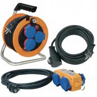 Power-Pack Cable reel 10m H07RN-F 3G1,5/ Extension cable 10m H07RN-F 3G1,5/ Power distributor 5m
