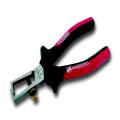 Wire stripping pliers with spring and adjusting screw 160 mm