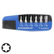 Bits set RATCHDRIVE STAINLESS - TORX
